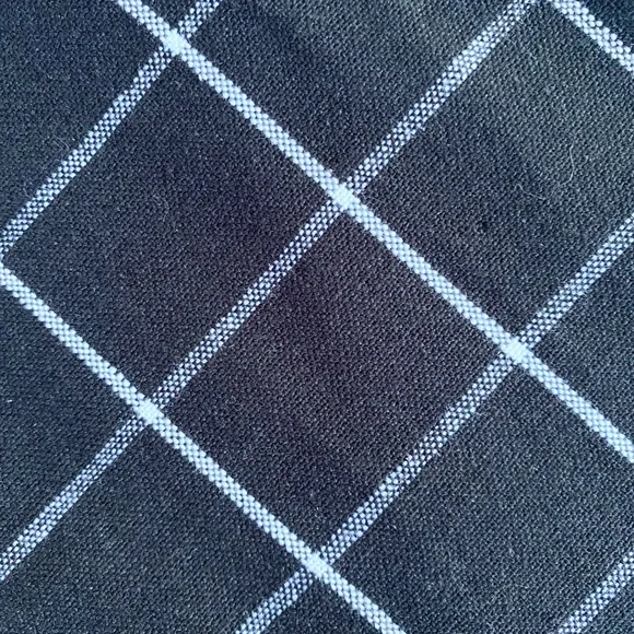 Sur La Table Black & White Grid Cotton Table Runner 16x108" – Modern Minimalist - Picture 9 of 11